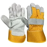Перчатки спилковые комбинированные летние